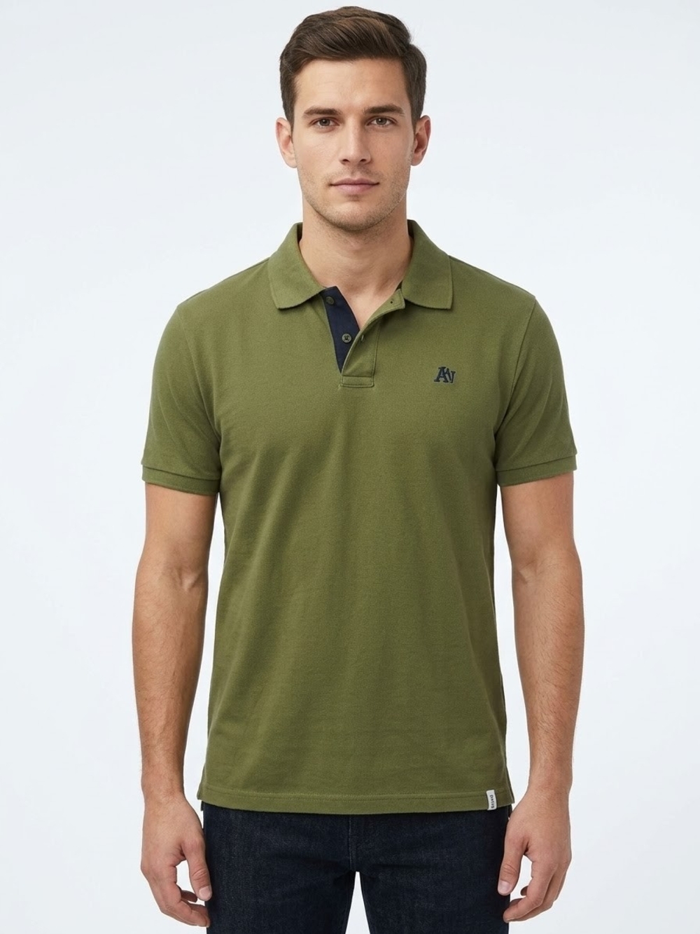Aeropostale Men's Olive Green Polo Shirt Size 2XL EUC P2P 25
